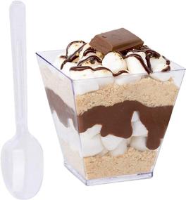 img 4 attached to 🍨 Tosnail 16 oz Capacity Plastic Dessert Tumbler - Perfect for Serving your Delicious Treats!