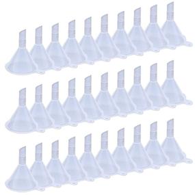 img 4 attached to 30-Pack of WARMBUY Mini Clear Plastic Funnels