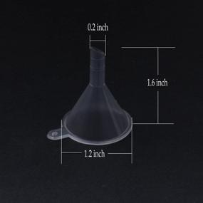 img 3 attached to 30-Pack of WARMBUY Mini Clear Plastic Funnels