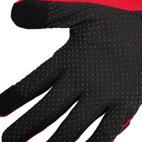 img 1 attached to 🧤 Tcbunny Pro-biker Motorbike Carbon Fiber Racing Gloves - Red, Size Large - Powersports