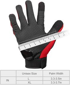 img 3 attached to 🧤 Tcbunny Pro-biker Motorbike Carbon Fiber Racing Gloves - Red, Size Large - Powersports