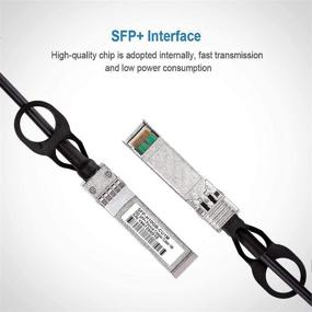 img 3 attached to 💨 High-Speed 10G SFP+ DAC Cable (1M) with Cisco Ubiquiti, D-Link, Netgear, Mikrotik, ZTE Compatibility - 10GBASE-CU Passive Direct Attach Copper Twinax Cable