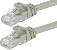 ✨ монопрайс 111217 flexboot кабель cat6 ethernet patch - 0.5 фута серый - rj45, 550 мгц, utp, многожильный, медный провод логотип