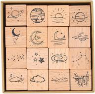 cliocoo 16pcs moon rubber stamp logo