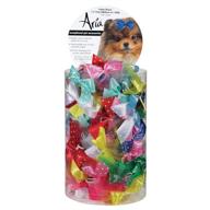aria ribbon tulle 100 piece canisters dogs logo