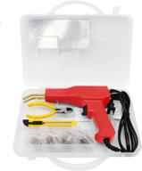 🔥 high-performance 50w hot stapler: comprehensive plastic welding kit for car bumper repair - plier, staples, welder gun logo