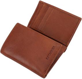 img 3 attached to Botanner Leather Trifold Wallet Men