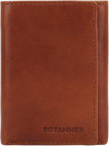 img 4 attached to Botanner Leather Trifold Wallet Men