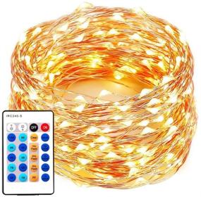 img 4 attached to 99FT 300LEDs Fairy String Lights, Waterproof Dimmable Decorative Lights with Remote Control, UL Listed for Bedroom, Patio, Wedding, Party, Christmas Tree - Warm White