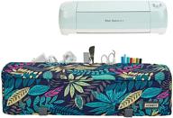 homest floral dust cover with back storage pockets, designed for cricut explore air 2 and cricut explore air (patent design) logo