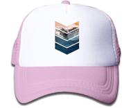 🧢 стильная и практичная: кепка для мальчиков waldeal sunrise surfer mesh trucker hat - идеальная детская кепка snapback для малышей логотип