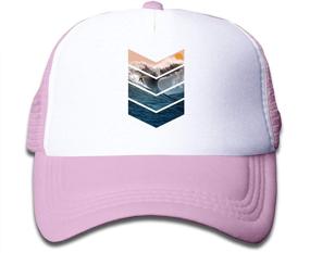 img 4 attached to 🧢 Stylish and Practical: Waldeal Boys' Sunrise Surfer Mesh Trucker Hat – Perfect Kids Toddler Snapback Baseball Cap