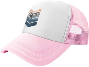 img 3 attached to 🧢 Stylish and Practical: Waldeal Boys' Sunrise Surfer Mesh Trucker Hat – Perfect Kids Toddler Snapback Baseball Cap