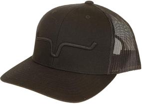 img 4 attached to 🧢 Men's Indigo Upgrade Weekly Mesh-Back Trucker Cap by Kimes Ranch