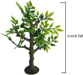 img 1 attached to 🌳 Set of 6 Model Trees Figurines (6 Inches) with Sturdy Base for Enhanced Visibility and Appealing Aesthetics