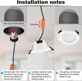 img 1 attached to 🌟 Enhance Your Space with FVTLED's Smart LED Recessed Downlight: Wireless Bluetooth, 9W, 4 inch, 2700K-6500K Dimmable RGBWC Multicolor, 5 in 1 Ceiling Spotlight Can Light