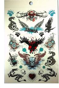 img 2 attached to 🖌️ Tapp Collections 280 Temporary Tattoos - M1 Style: Unleash Your Inner Rebel with an Extensive Tattoo Collection