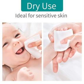 img 1 attached to 👶 Winner Baby Dry Wipe: 600 Count Unscented Cotton Tissues for Sensitive Baby Skin