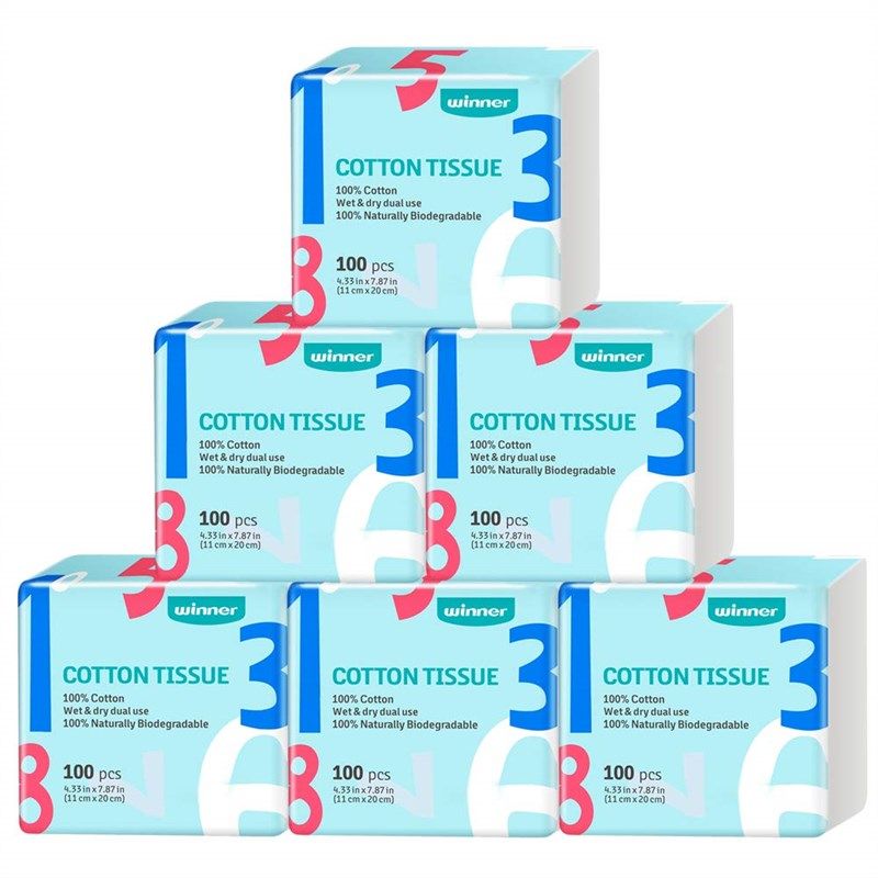 winner cotton unscented tissues sensitive 로고