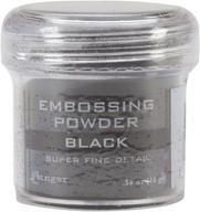 ranger super fine black embossing powder, .56 oz jar - professional crafting essential logo