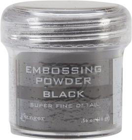 img 1 attached to Ranger Super Fine Black Embossing Powder, .56 oz Jar - Professional Crafting Essential