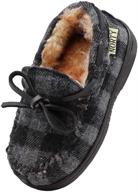 👦 boys' norty buffalo moccasin slipper 40918 in size 3m us little kid - shoes logo