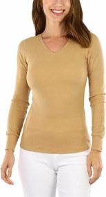 img 4 attached to ToBeInStyle Womens Sleeve V Neck Thermal Sports & Fitness for Other Sports