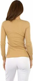 img 3 attached to ToBeInStyle Womens Sleeve V Neck Thermal Sports & Fitness for Other Sports