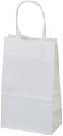 🛍️ 25 white kraft paper bags by flexicore packaging - 5.25"x3.25"x8 logo