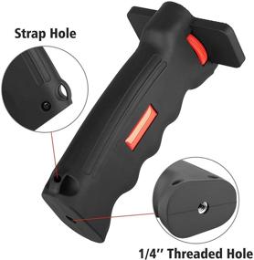 img 2 attached to 📸 Chromlives Camera Handle Grip: Stabilize your DSLR, Camcorder, Action Camera, or Smartphone with Wrist Strap and Mount