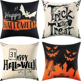 img 4 attached to Dreamcountry Halloween Farmhouse Outdoor Decorations Bedding