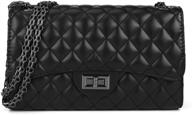 👜 quilted crossbody leather shoulder handbags & wallets: stylish women's satchels logo