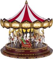 🎠 deluxe multicolor one size mr. christmas carousel holiday decoration logo