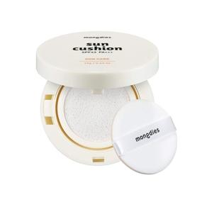 img 4 attached to Mongdies Baby Sun Cushion SPF 43 PA+++: Safe Inorganic UV Block with Simple Cushion Type, Enriched with Vitamin Tree Complex, Passed Complete Skin Irritation Safety Test - 12g