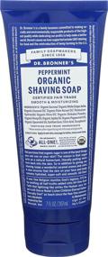 img 4 attached to 🌿 Organic Body Care Spearmint Peppermint Shaving Gel 7 fl. oz. by Dr. Bronner's