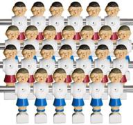 ⚽ brybelly foosball men set of 26 - old-style, red and blue - complete with hardware логотип