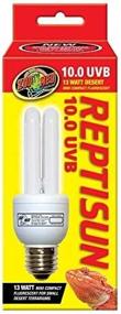 img 1 attached to 🦎 Zoo Med ReptiSun 10.0 Mini Compact Fluorescent Lamp, Mini - 2 Pack - Superior Lighting Solution for Reptiles and Amphibians