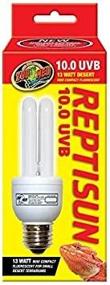 img 2 attached to 🦎 Zoo Med ReptiSun 10.0 Mini Compact Fluorescent Lamp, Mini - 2 Pack - Superior Lighting Solution for Reptiles and Amphibians