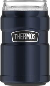 img 4 attached to 🍒 Thermos Stainless King Beverage Insulator with 360 Degree Lid, Cranberry