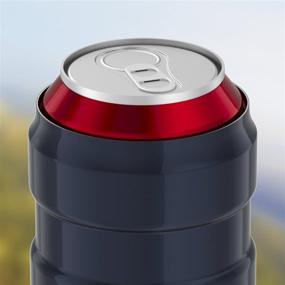 img 2 attached to 🍒 Thermos Stainless King Beverage Insulator with 360 Degree Lid, Cranberry