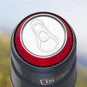 img 3 attached to 🍒 Thermos Stainless King Beverage Insulator with 360 Degree Lid, Cranberry