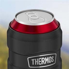 img 1 attached to 🍒 Thermos Stainless King Beverage Insulator with 360 Degree Lid, Cranberry