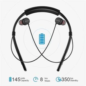 img 3 attached to 🎧 MEIDONG HE6 Bluetooth наушники: Легкие беспроводные наушники с микрофоном, Hi-Fi звуком, глубоким басом - 30 часов воспроизведения для путешествий, работы, телевизора.