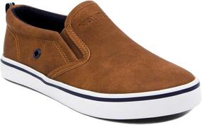 img 4 attached to Nautica Akeley Brown Boys' 👟 Casual Canvas Sneaker: Stylish & Durable Sneakers