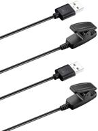 kissmart garmin forerunner 35 charger - 2 pack, replacement charging cable clip cord for improved compatibility and performance logo