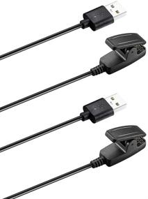 img 4 attached to Kissmart Garmin Forerunner 35 Charger - 2 Pack, Replacement Charging Cable Clip Cord for Improved Compatibility and Performance