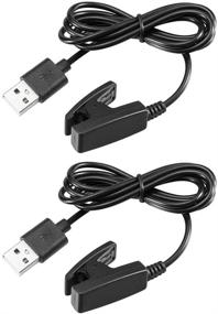 img 2 attached to Kissmart Garmin Forerunner 35 Charger - 2 Pack, Replacement Charging Cable Clip Cord for Improved Compatibility and Performance