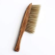 🧹 natural wooden soft bristle hand broom for household cleaning - best house dusting brush for bedrooms, sofas, and cars - anti-static cleaning tool for home furniture, hotels, and offices logo