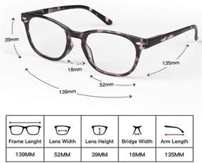 img 1 attached to 👓 HINDAR PANDA 3 Pairs Reading Glasses: Blue Light Blocking Eyewear for Women, Spring Hinge Readers with Tint, Anti UV & Digital Eyestrain Protection