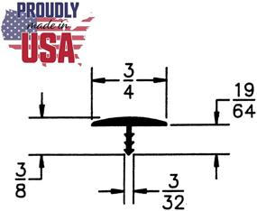 img 3 attached to 🔧 Outwater Industries - 25ft White 3/4" Center Barb Tee Moulding T Molding Hobbyist Pack for Small Projects, Arcade Machines, and Tables